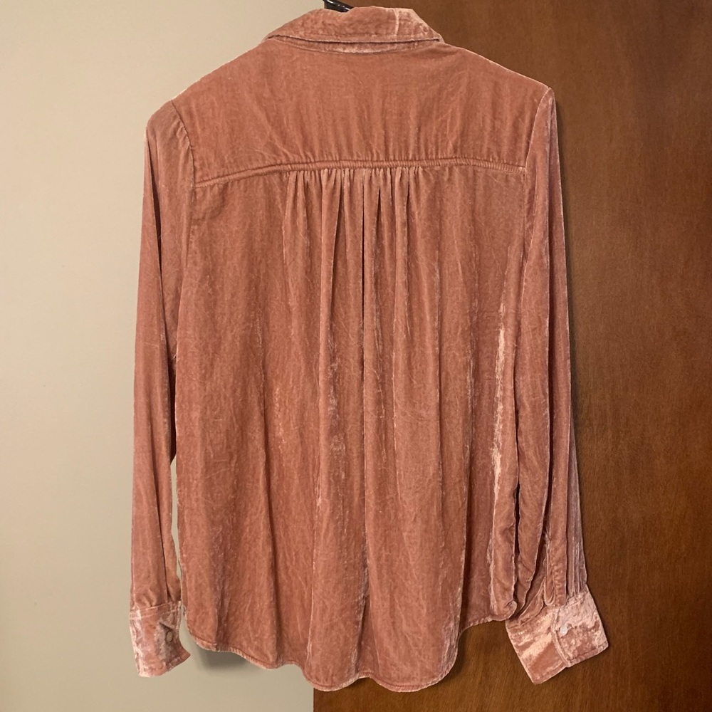 Velvet Mauve Collar Shirt